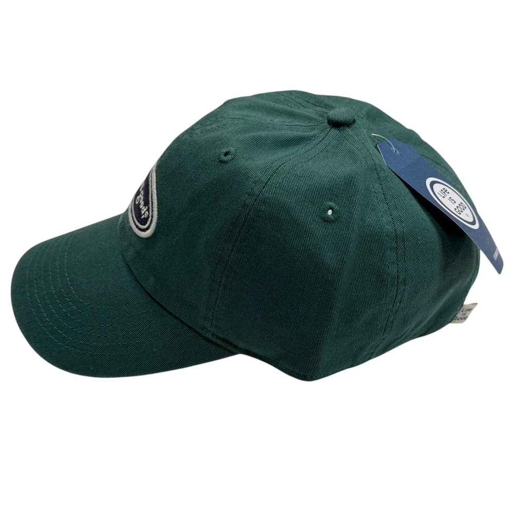 Life is‎ Good Mens A Chill Cap Vintage Oval Spruce Green Cotton Dad Hat OS NEW